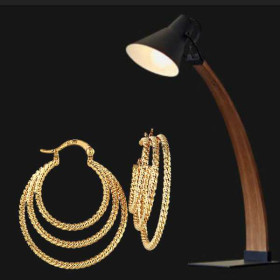 Créoles Plaqué Or 3 Cercles