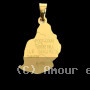 Pendentif acier carte île Maurice