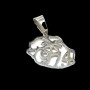 Pendentif acier carte île réunion 974