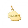 Pendentif carte la Réunion or