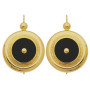 Boucles d'Oreilles Or 18 carats ONYX 4 GRIFFES SABLAISE