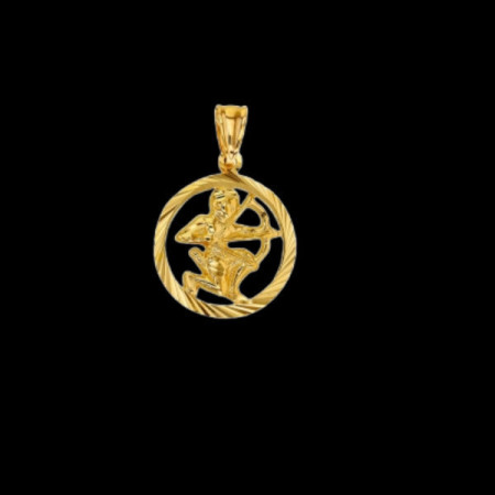 Pendentif Zodiaque Sagittaire en Or