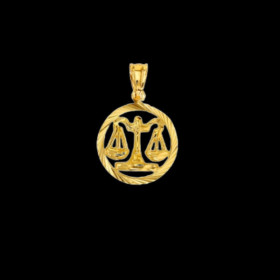 Pendentif Zodiaque Balance en Or