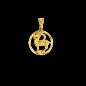 Pendentif Zodiaque Capricorne en Or
