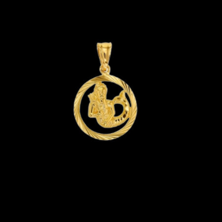 Pendentif Zodiaque Verseau en Or