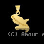Pendentif carte Martinique Or