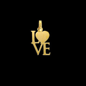 Pendentif Or Love avec cœur
