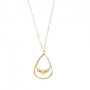 Collier double goutte d'eau