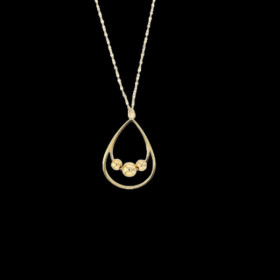 Collier double goutte d'eau