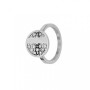 Bague ronde géométriques et cristaux