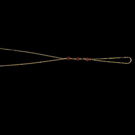 Bracelet Main Or 18 Carats Jaune Grenat