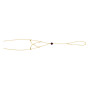 Bracelet Main Or 18 Carats Jaune Clair Grenat