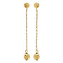 Boucle D'Oreille Or 18 Carats Pendant Boule