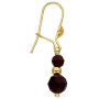 Boucle D'Oreille Pendant Boule&Grenat