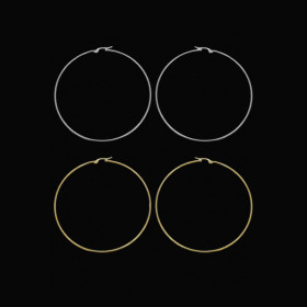 Boucles d'Oreilles Créoles Acier