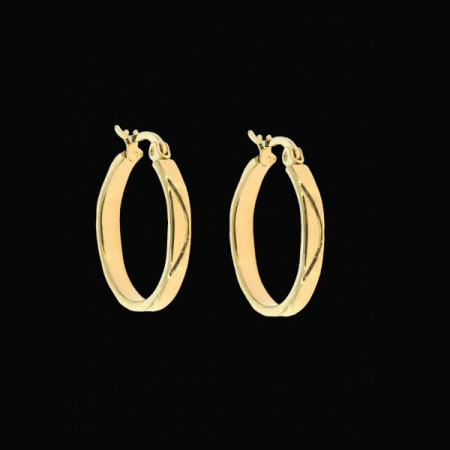 Boucles d'Oreilles Créoles Acier