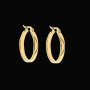 Boucles d'Oreilles Créoles Acier