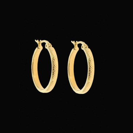Boucles d'Oreilles Créoles Acier
