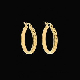 Boucles d'Oreilles Créoles Acier