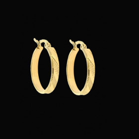 Boucles d'Oreilles Créoles Acier