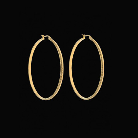 Boucles d'Oreilles Créoles Acier