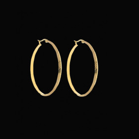 Boucles d'Oreilles Créoles Acier