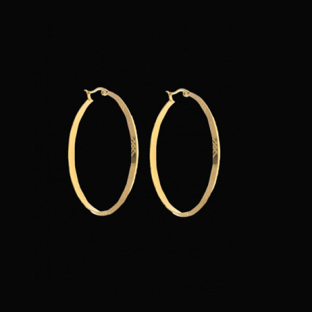Boucles d'Oreilles Créoles Acier