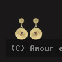 Boucles d'Oreilles Acier pierres