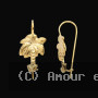 Boucles d'oreilles Palmier Or
