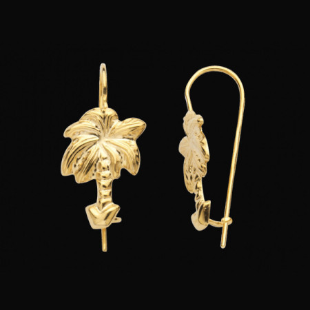 Boucles d'oreilles Palmier Or