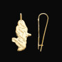 Boucles d'oreilles carte Martinique et Colibri