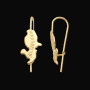 Boucles d'oreilles carte Martinique or