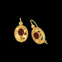 Boucle d'oreille Cornaline Ajouré