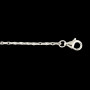 Chaîne Argent Forçat Rhodié