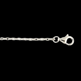 Chaîne Argent Forçat Rhodié