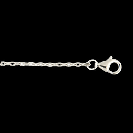 Chaîne Argent Forçat Rhodié