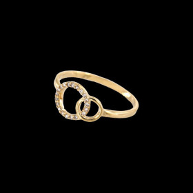 Bague Plaqué Or Toi et Moi