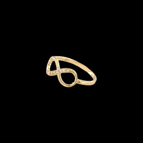 Bague Plaqué Or Infini