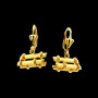 Boucles d'oreilles Fagot De Canne Plaqué or