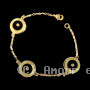 Bracelet Plaqué Or Onyx