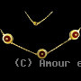 Collier Plaqué or Cornaline 3 Eléments