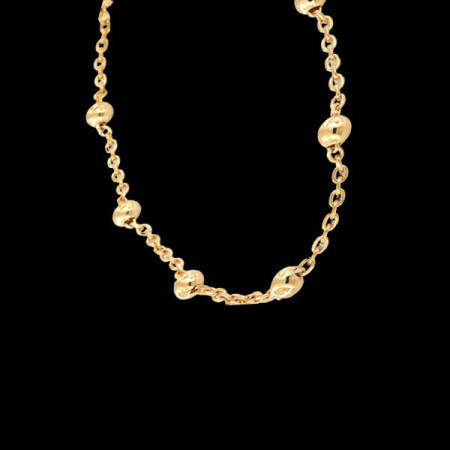 Collier Boule Plaqué Or