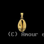Pendentif coquillage Cauri en Or
