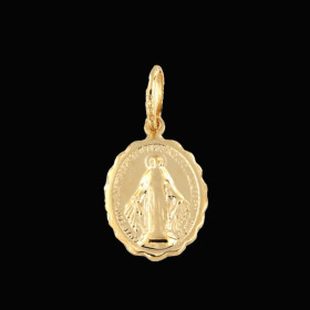 Pendentif Miraculeuse Plaqué Or