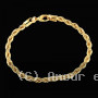 Bracelet Maille Corde Plaqué Or