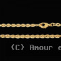 Collier Plaqué Or 45cm