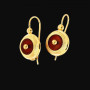 Boucles d'oreilles Créoles Dé Cornaline