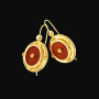 Boucles d'oreilles Créoles Crochet Cornaline