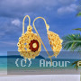 Boucles d'oreilles Créole Tété Antillaise