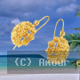 Boucles d'oreilles Créoles Fleur Tropical